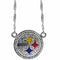Sports Jewelry & Accessories NFL - Pittsburgh Steelers Crystal Logo Necklace JM Sports-7