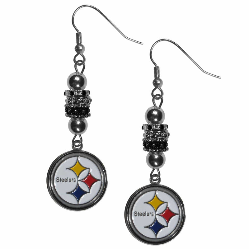 Sports Jewelry & Accessories NFL - Pittsburgh Steelers Euro Bead Earrings JM Sports-7