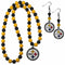 Sports Jewelry & Accessories NFL - Pittsburgh Steelers Fan Bead Earrings and Necklace Set JM Sports-7