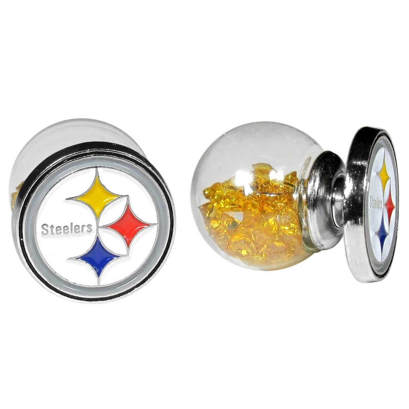 Sports Jewelry & Accessories NFL - Pittsburgh Steelers Front/Back Earrings JM Sports-7