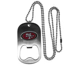 Sports Jewelry & Accessories NFL - San Francisco 49ers Bottle Opener Tag Necklace JM Sports-7
