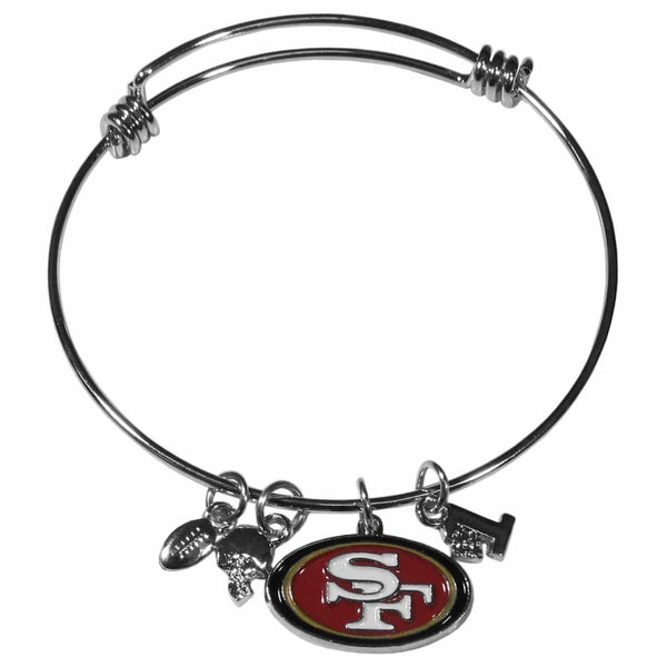Sports Jewelry & Accessories NFL - San Francisco 49ers Charm Bangle Bracelet JM Sports-7