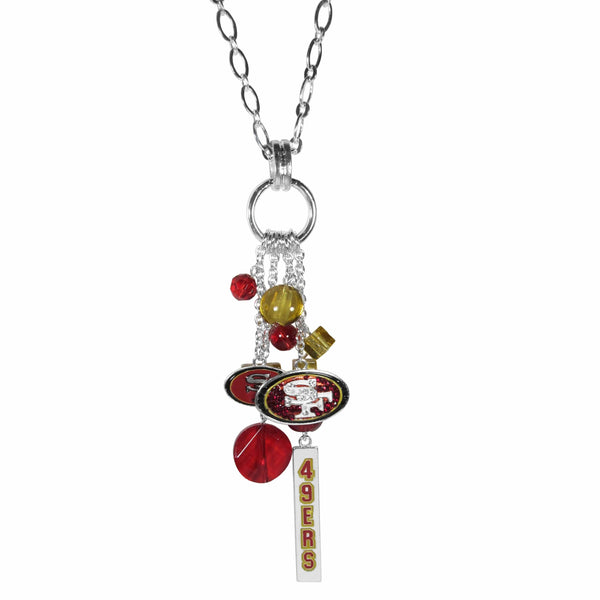Sports Jewelry & Accessories NFL - San Francisco 49ers Cluster Necklace JM Sports-7