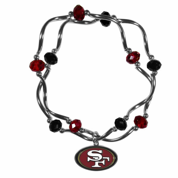 Sports Jewelry & Accessories NFL - San Francisco 49ers Crystal Bead Bracelet JM Sports-7