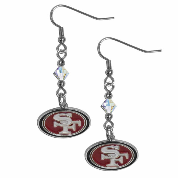 Sports Jewelry & Accessories NFL - San Francisco 49ers Crystal Dangle Earrings JM Sports-7