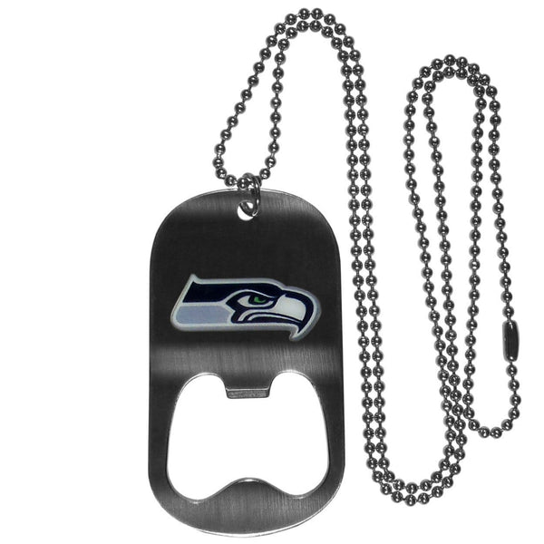 Sports Jewelry & Accessories NFL - Seattle Seahawks Bottle Opener Tag Necklace JM Sports-7