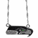 Sports Jewelry & Accessories NFL - Seattle Seahawks Crystal Logo Necklace JM Sports-7