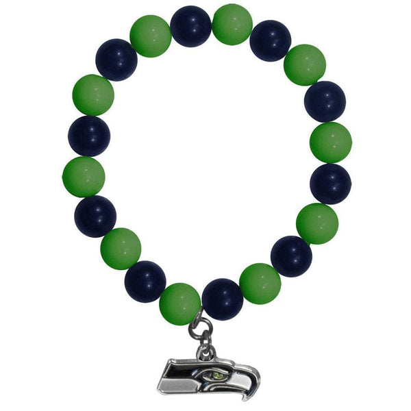 Sports Jewelry & Accessories NFL - Seattle Seahawks Fan Bead Bracelet JM Sports-7