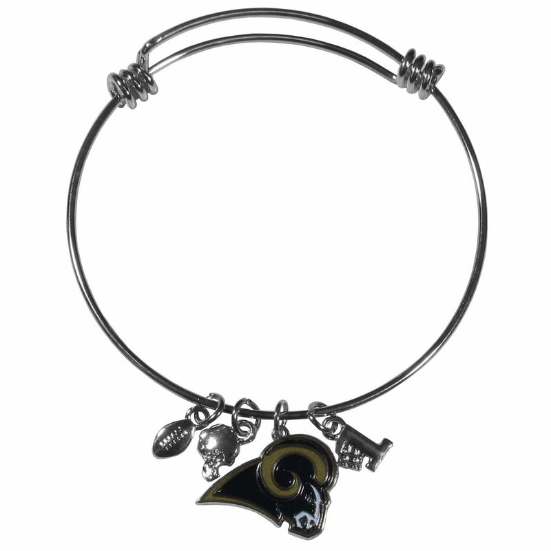 Sports Jewelry & Accessories NFL - St. Louis Rams Charm Bangle Bracelet JM Sports-7