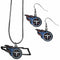Sports Jewelry & Accessories NFL - Tennessee Titans Dangle Earrings and State Necklace Set JM Sports-7