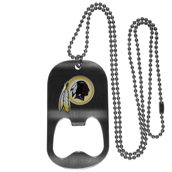 Sports Jewelry & Accessories NFL - Washington Redskins Bottle Opener Tag Necklace JM Sports-7