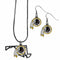 Sports Jewelry & Accessories NFL - Washington Redskins Dangle Earrings and State Necklace Set JM Sports-7