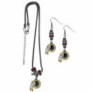 Sports Jewelry & Accessories NFL - Washington Redskins Euro Bead Earrings and Necklace Set JM Sports-7