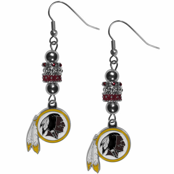 Sports Jewelry & Accessories NFL - Washington Redskins Euro Bead Earrings JM Sports-7