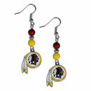 Sports Jewelry & Accessories NFL - Washington Redskins Fan Bead Dangle Earrings JM Sports-7