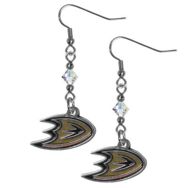 Sports Jewelry & Accessories NHL - Anaheim Ducks Crystal Dangle Earrings JM Sports-7