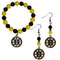Sports Jewelry & Accessories NHL - Boston Bruins Fan Bead Earrings and Bracelet Set JM Sports-7