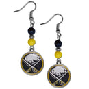 Sports Jewelry & Accessories NHL - Buffalo Sabres Fan Bead Dangle Earrings JM Sports-7