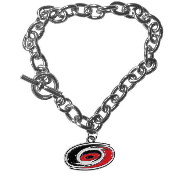 Sports Jewelry & Accessories NHL - Carolina Hurricanes Charm Chain Bracelet JM Sports-7