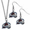 Sports Jewelry & Accessories NHL - Colorado Avalanche Dangle Earrings and Chain Necklace Set JM Sports-7