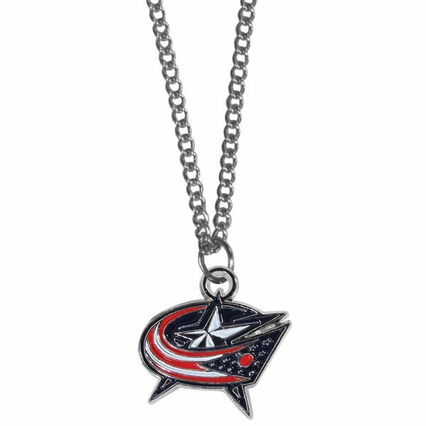 Sports Jewelry & Accessories NHL - Columbus Blue Jackets Chain Necklace with Small Charm JM Sports-7