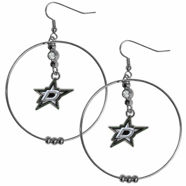Sports Jewelry & Accessories NHL - Dallas Stars 2 Inch Hoop Earrings JM Sports-7
