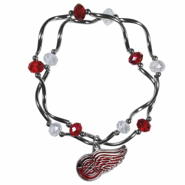 Sports Jewelry & Accessories NHL - Detroit Red Wings Crystal Bead Bracelet JM Sports-7