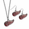 Sports Jewelry & Accessories NHL - Detroit Red Wings Dangle Earrings and Chain Necklace Set JM Sports-7