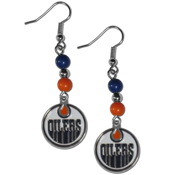 Sports Jewelry & Accessories NHL - Edmonton Oilers Fan Bead Dangle Earrings JM Sports-7