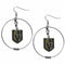 Sports Jewelry & Accessories NHL - Las Vegas Golden Knights 2 Inch Hoop Earrings JM Sports-7
