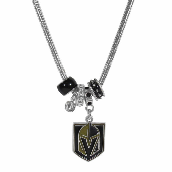 Sports Jewelry & Accessories NHL - Las Vegas Golden Knights Euro Bead Necklace JM Sports-7