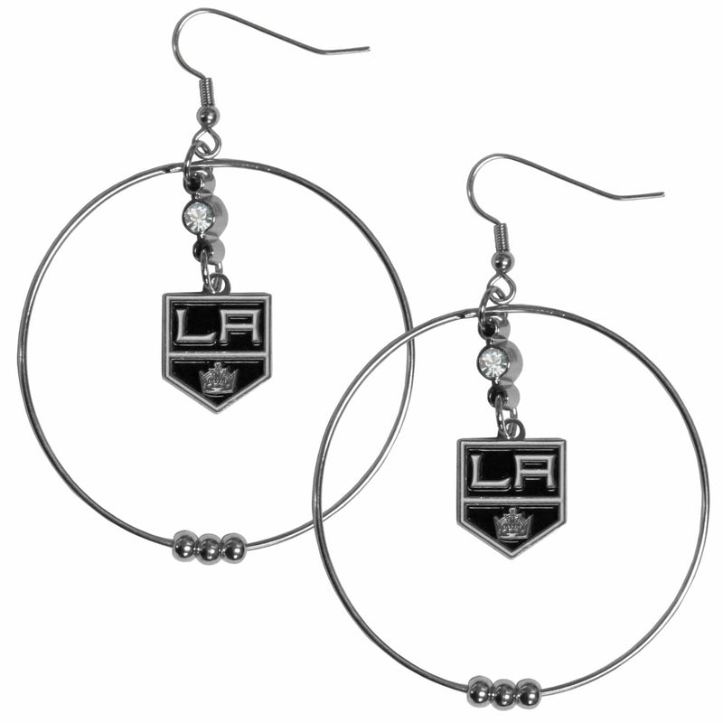 Sports Jewelry & Accessories NHL - Los Angeles Kings 2 Inch Hoop Earrings JM Sports-7