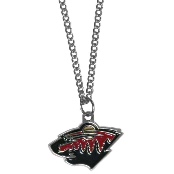 Sports Jewelry & Accessories NHL - Minnesota Wild Chain Necklace with Small Charm JM Sports-7