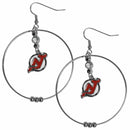Sports Jewelry & Accessories NHL - New Jersey Devils 2 Inch Hoop Earrings JM Sports-7