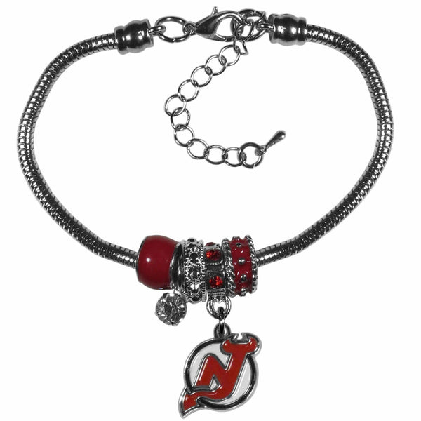 Sports Jewelry & Accessories NHL - New Jersey Devils Euro Bead Bracelet JM Sports-7