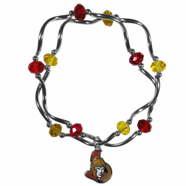 Sports Jewelry & Accessories NHL - Ottawa Senators Crystal Bead Bracelet JM Sports-7