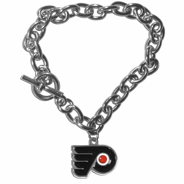 Sports Jewelry & Accessories NHL - Philadelphia Flyers Charm Chain Bracelet JM Sports-7