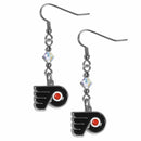 Sports Jewelry & Accessories NHL - Philadelphia Flyers Crystal Dangle Earrings JM Sports-7