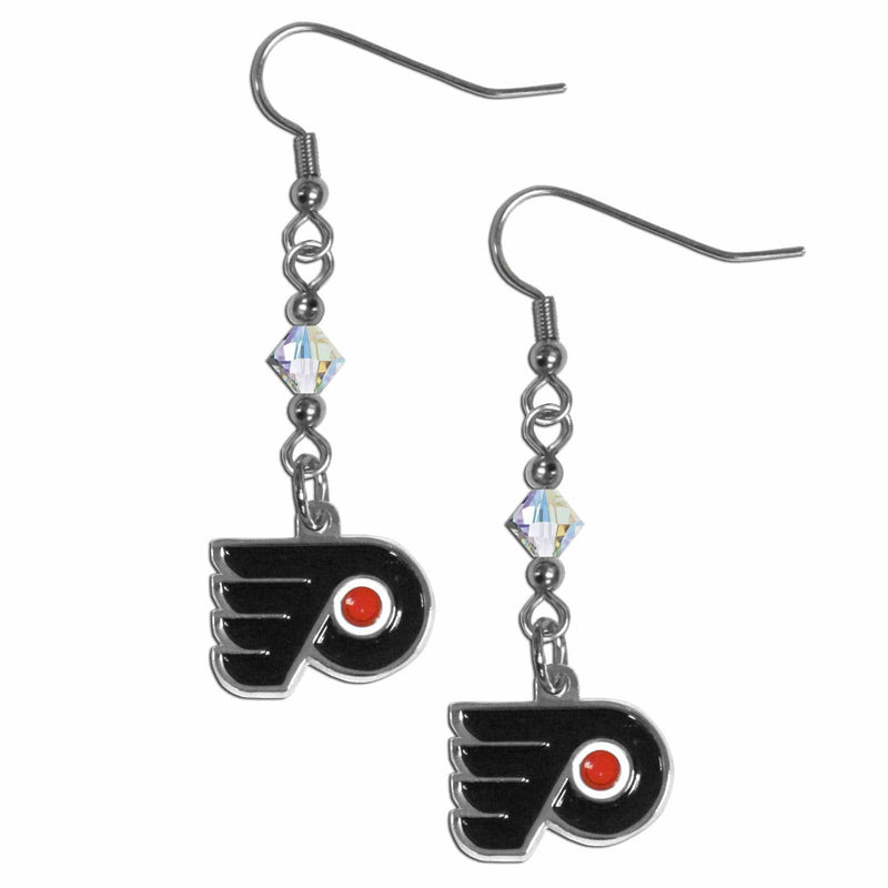Sports Jewelry & Accessories NHL - Philadelphia Flyers Crystal Dangle Earrings JM Sports-7