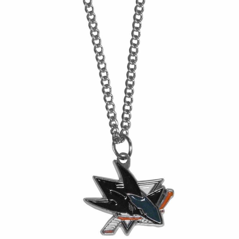Sports Jewelry & Accessories NHL - San Jose Sharks Chain Necklace with Small Charm JM Sports-7