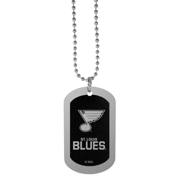 Sports Jewelry & Accessories NHL - St. Louis Blues Chrome Tag Necklace JM Sports-7