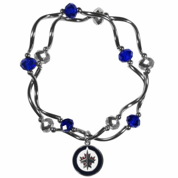 Sports Jewelry & Accessories NHL - Winnipeg Jets Crystal Bead Bracelet JM Sports-7