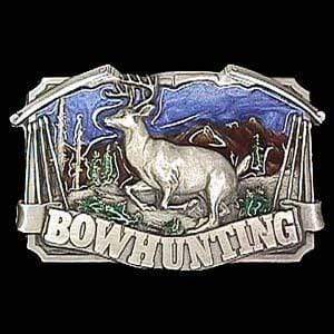 Sports Jewelry & Accessories Sports Accessories - Bow hunting with Deer Enameled Belt Buckle JM Sports-7