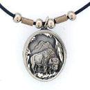 Sports Jewelry & Accessories Sports Accessories - Buffalo & Feather Adjustable Cord Necklace JM Sports-7