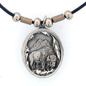 Sports Jewelry & Accessories Sports Accessories - Buffalo & Feather Adjustable Cord Necklace JM Sports-7