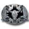 Sports Jewelry & Accessories Sports Accessories - Buffalo Skull/Eagles (Diamond Cut) Enameled Belt Buckle JM Sports-7