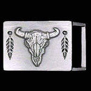 Sports Jewelry & Accessories Sports Accessories - Buffalo Skull Small Belt Buckle JM Sports-7