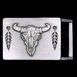 Sports Jewelry & Accessories Sports Accessories - Buffalo Skull Small Belt Buckle JM Sports-7