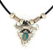 Sports Jewelry & Accessories Sports Accessories - Buffalo Skull with Stone Adjustable Cord Necklace JM Sports-7