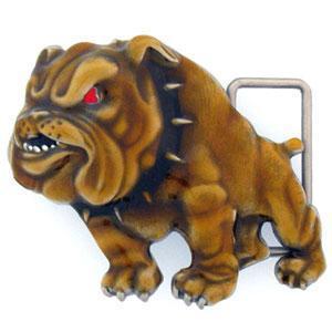 Sports Jewelry & Accessories Sports Accessories - Bulldog 3D Enameled Belt Buckle JM Sports-7